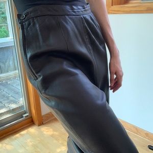 NWOT Lord & Taylor Leather Pants